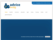 Tablet Screenshot of advicebuddy.org